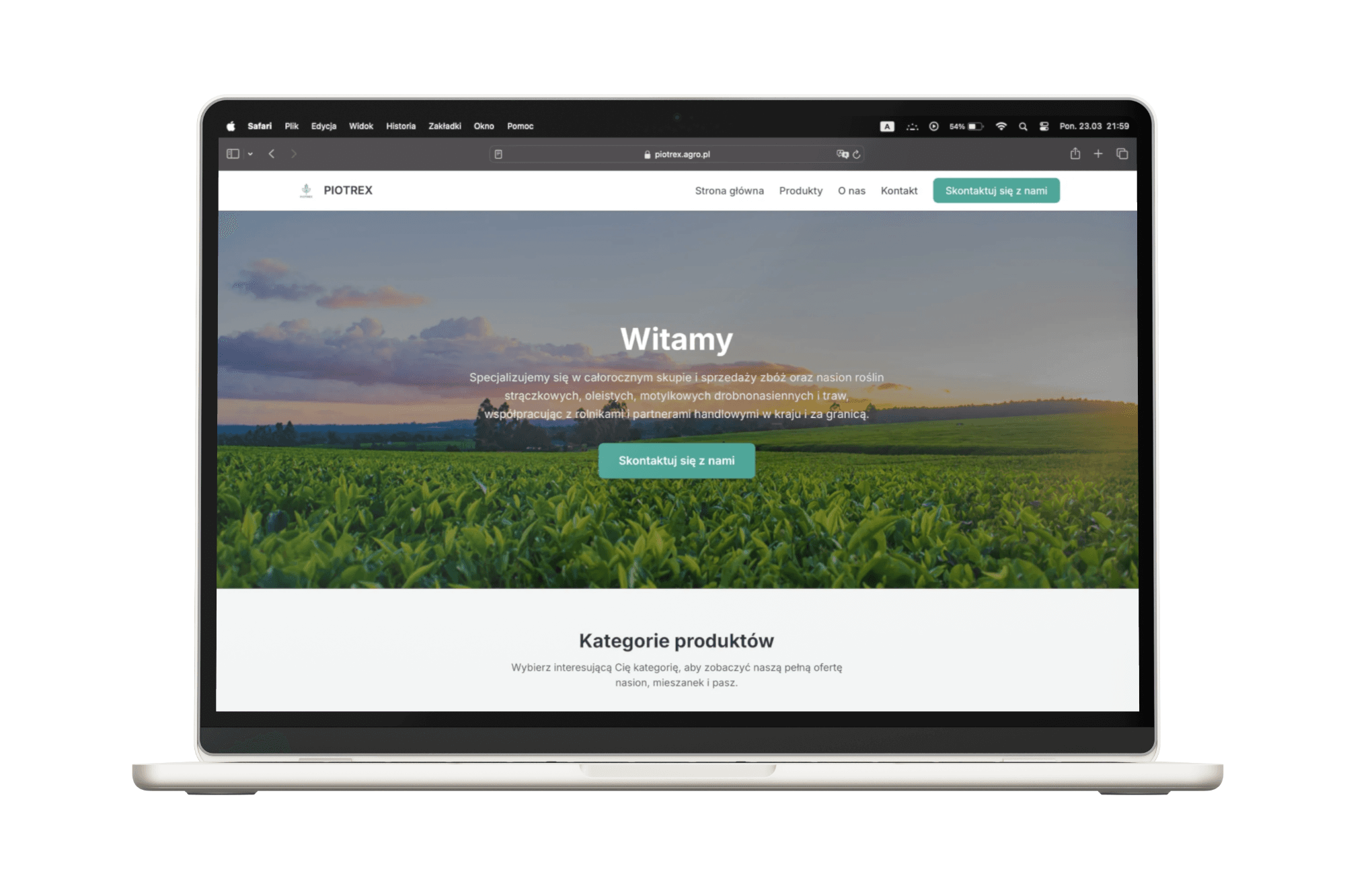 Strona internetowa dla Piotrex Agro